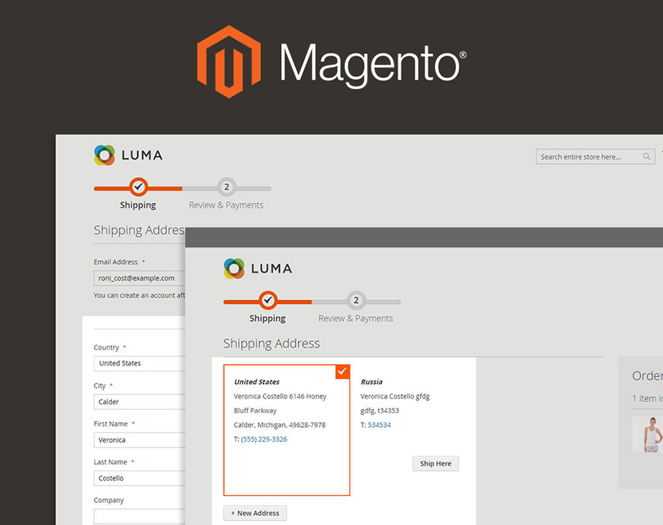 Модуль для Magento 2 шаблон и сортировка полей адреса в корзине при оформлении заказа